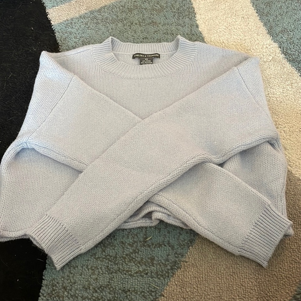 Cropped Fuzzy Sweater